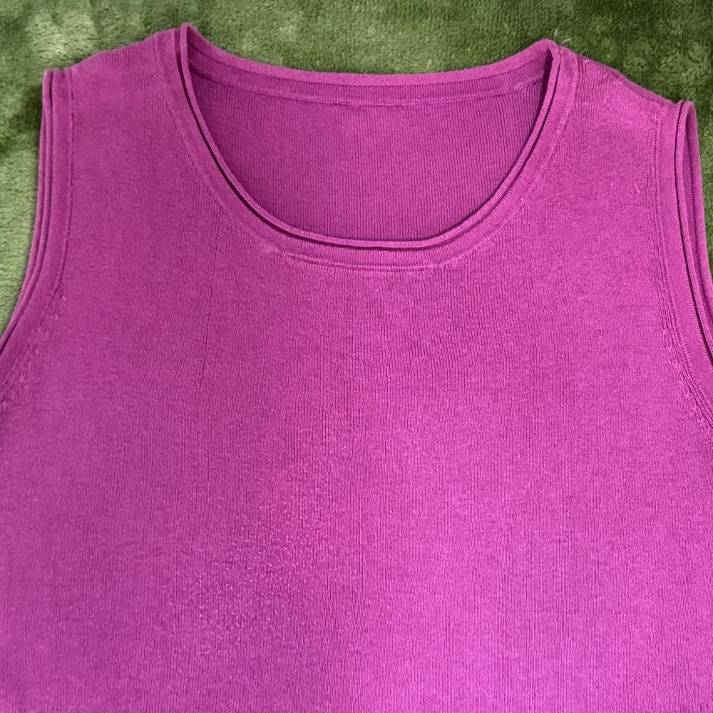 Fuchsia (soft like) Cashmere Sweater Tank Top cannot verify